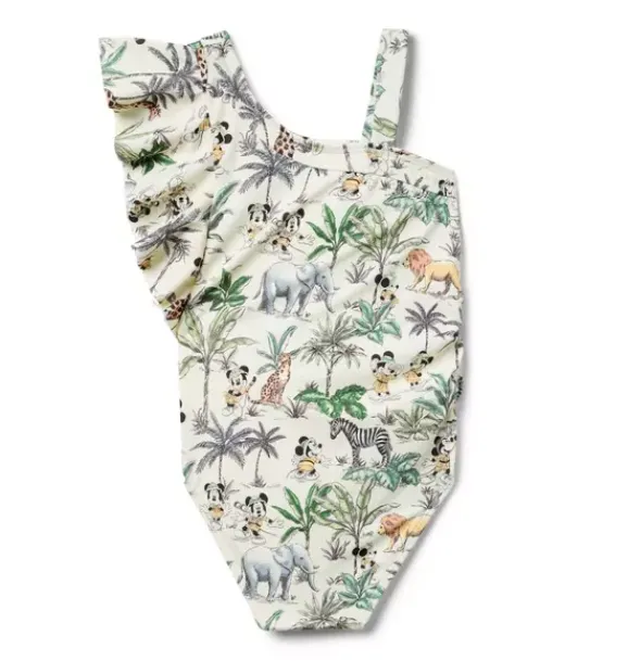 Janie and Jack Disney Mickey Mouse Safari|One-pieces-Recycled Disney Mickey Mouse Safari Swimsuit freshwater pearl mickey mouse safari
