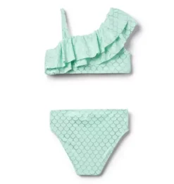 Janie and Jack Two-pieces|Girl-Recycled Mermaid 2-Piece Swimsuit light aqua scale