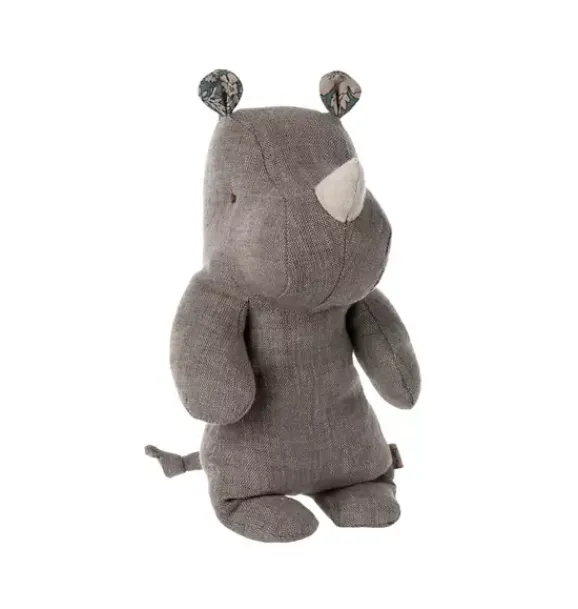 Janie and Jack Stuffed Animals-Rhino, Small - grey