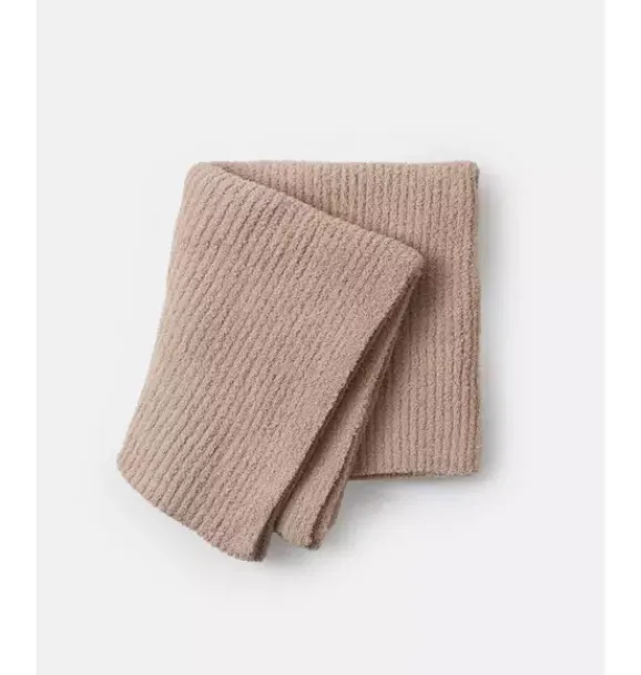 Janie and Jack Nursery|Blankets And Quilts-Ribbed Blanket Fuzzy pecan