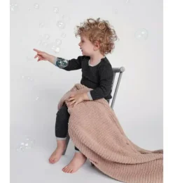 Janie and Jack Nursery|Blankets And Quilts-Ribbed Blanket Fuzzy pecan