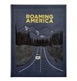 Janie and Jack Books-ROAMING AMERICA LEATHER EDITION navy