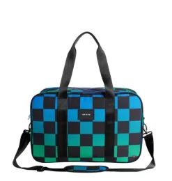 Janie and Jack Luggage-Rockaway Duffle blue checkerboard