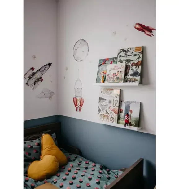 Janie and Jack Wallpaper-Rockets Wall Decal Set multi