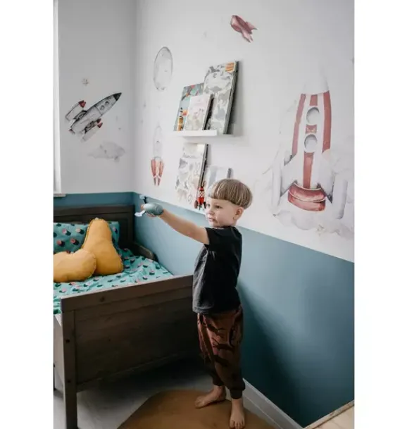 Janie and Jack Wallpaper-Rockets Wall Decal Set multi