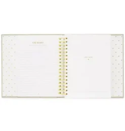 Janie and Jack Desk Accessories-Rose Linen Baby Book multi