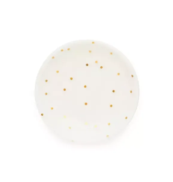 Janie and Jack Desk Accessories-Trinket Tray round scatter dot
