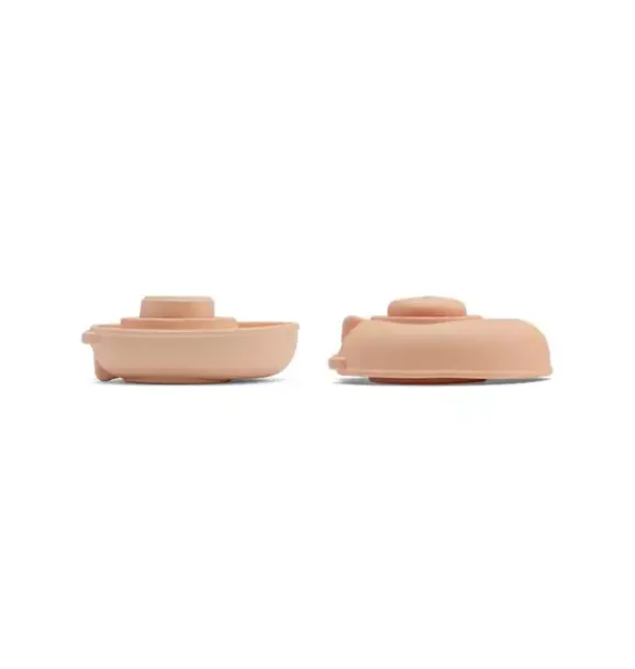 Janie and Jack Bath Toys-RUBBER CONVERTIBLE BOAT – PASTEL ORANGE multi