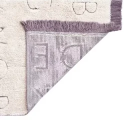 Janie and Jack Rugs-RugCycled Washable Rug ABC natural