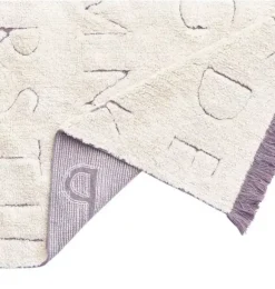 Janie and Jack Rugs-RugCycled Washable Rug ABC natural