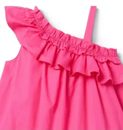 Janie and Jack Dresses-Serena Williams x Ruffle Rally Dress bold pink