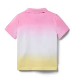 Janie and Jack Polos-Serena Williams x Ombre Open Polo perfect pink ombre