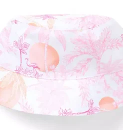 Janie and Jack Hats & Gloves-Serena Williams x Toile Tour Bucket Hat love pink toile