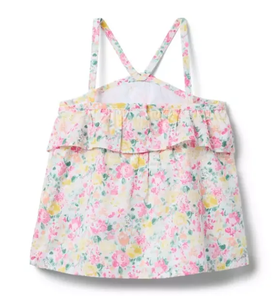 Janie and Jack Sleeveless Tops|Matching Sets-Serena Williams x Floral Flair Top white floral