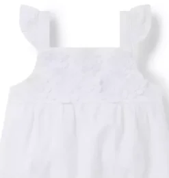 Janie and Jack One-pieces & Rompers-Serena Williams x Flower Baby Romper white