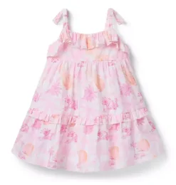 Janie and Jack Dresses-Serena Williams x Toile Tour Dress love pink toile