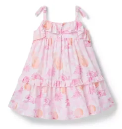 Janie and Jack Dresses-Serena Williams x Toile Tour Dress love pink toile
