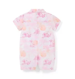 Janie and Jack One-pieces & Rompers-Serena Williams x Toile Tour Baby Romper perfect pink toile