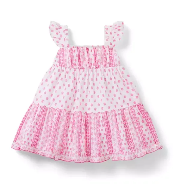 Janie and Jack Dresses-Serena Williams x The G.O.A.T Baby Dress bold pink floral