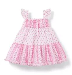 Janie and Jack Dresses-Serena Williams x The G.O.A.T Baby Dress bold pink floral