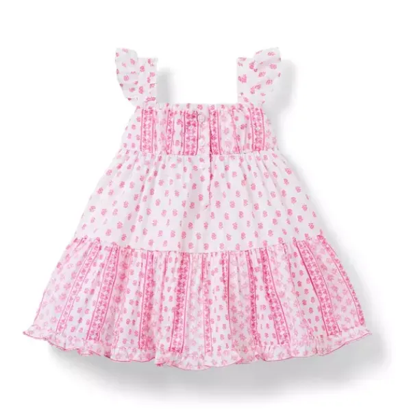 Janie and Jack Dresses-Serena Williams x The G.O.A.T Baby Dress bold pink floral