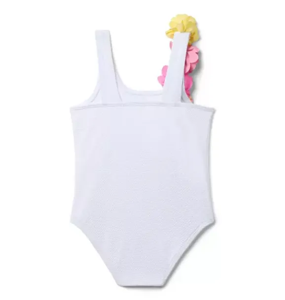 Janie and Jack One-pieces|Girl-Serena Williams x Rosette Recycled Swimsuit white