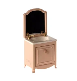 Janie and Jack Dolls-Sink Dresser, Mouse - powder