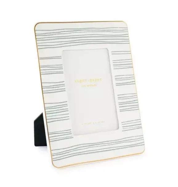 Janie and Jack Desk Accessories-Slate Stripe Frame multi