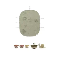 Janie and Jack Development Toys-Snail Toy Set olive
