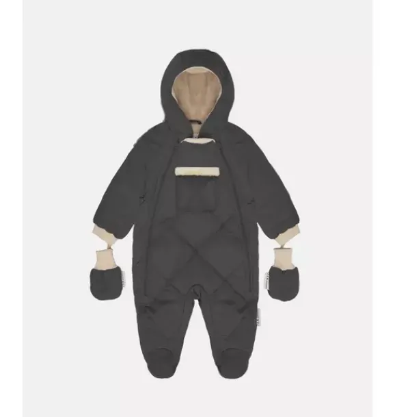 Janie and Jack Baby Clothing-Snow Jumpsuit - Benji Plush smokey