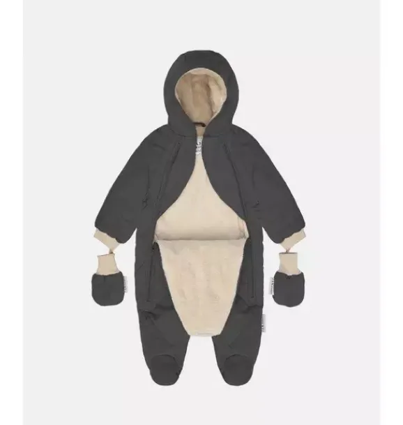 Janie and Jack Baby Clothing-Snow Jumpsuit - Benji Plush smokey