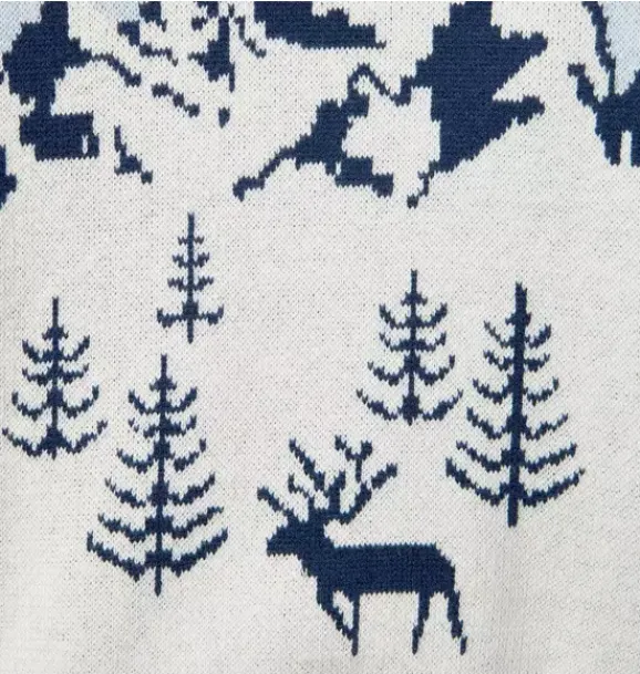Janie and Jack Sweaters & Sweatshirts-Snow Scenic Sweater pale blue