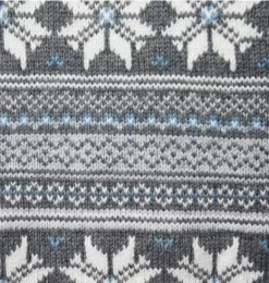 Janie and Jack Sweaters & Sweatshirts-Snowflake Fair Isle Sweater classic grey heather fair isle