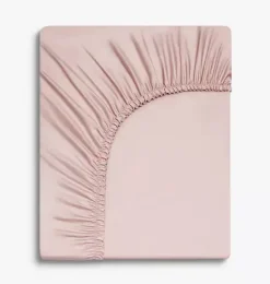 Janie and Jack Sheets-Solid Fitted Twin Sheet - pink
