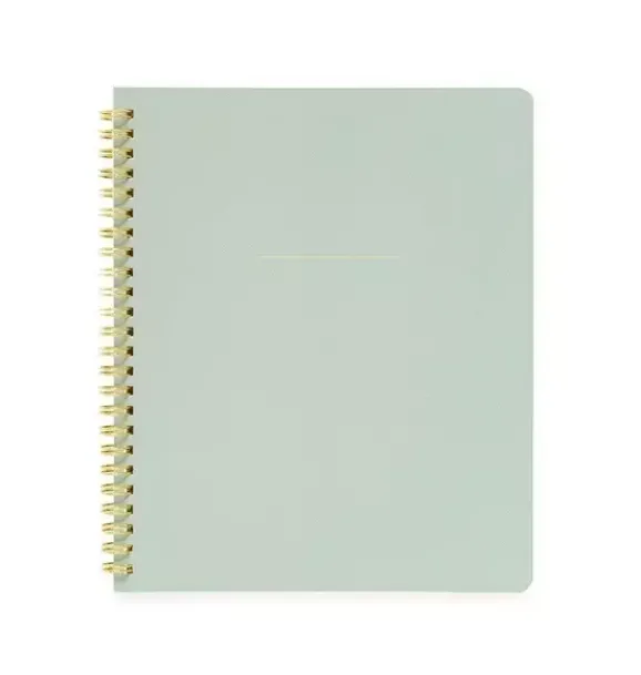 Janie and Jack Desk Accessories-Spiral Notebook, Office Green multi