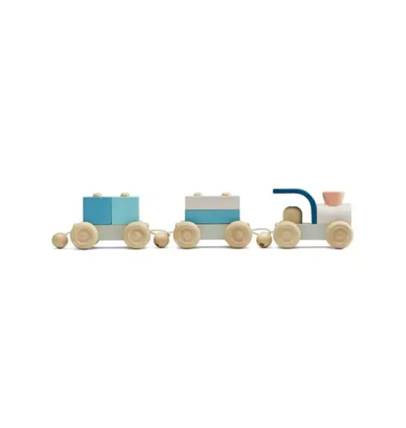 Janie and Jack Vehicles-STACKING TRAIN TRIO-ORCHARD COLLECTION multi