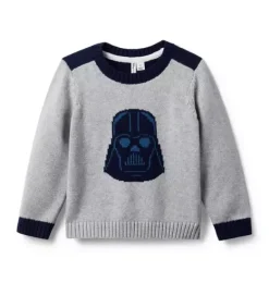 Janie and Jack Sweaters & Sweatshirts-STAR WARS Darth Vader Sweater classic grey heather