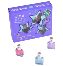 Janie and Jack Dress Up-Starry Sky Kiss - Kids Water-Based Nail Polish Set purple