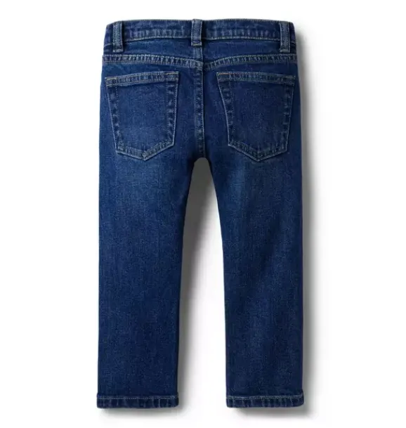 Janie and Jack Pants-Straight Jean in kingsley wash