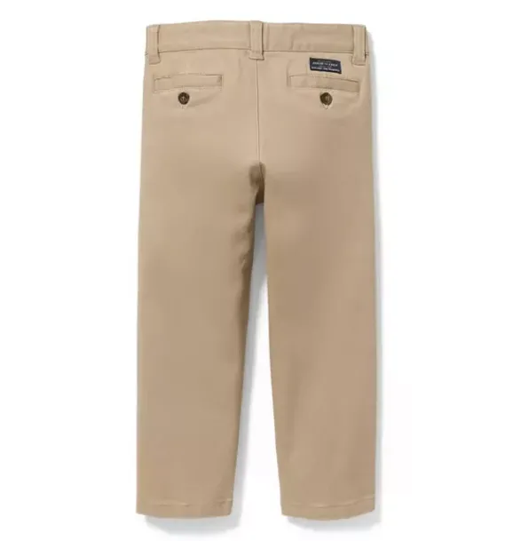 Janie and Jack Pants-Stretch Twill Pant khaki
