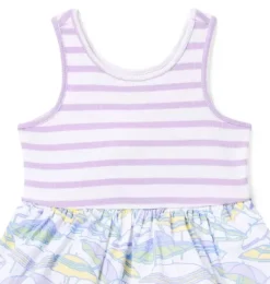 Janie and Jack Dresses-Striped Umbrella Tiered Dress white umbrella