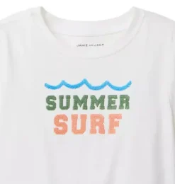 Janie and Jack Tees-Surf Tee jet ivory
