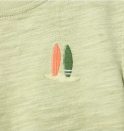 Janie and Jack Tees-Surfboard Tee green fields
