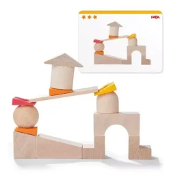Janie and Jack Development Toys-Teetering Towers Wooden Blocks multi-color