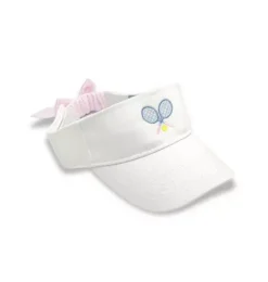 Janie and Jack Kids Accessories-Tennis Bow Visor white