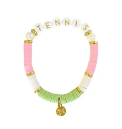 Janie and Jack Jewelry|Kids Accessories-Tennis Bracelet pink/green