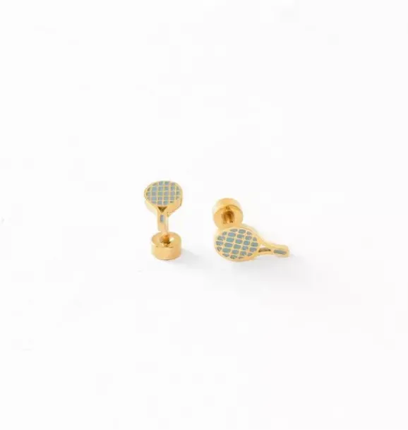 Janie and Jack Kids Accessories|Jewelry-Tennis Racquet Stud Earring gold