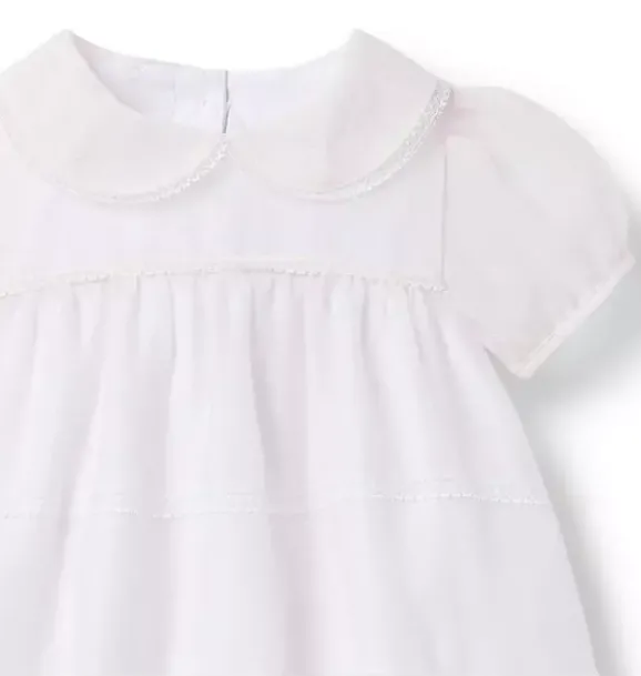 Janie and Jack Dresses-The Baby Organza Party Dress pale blush