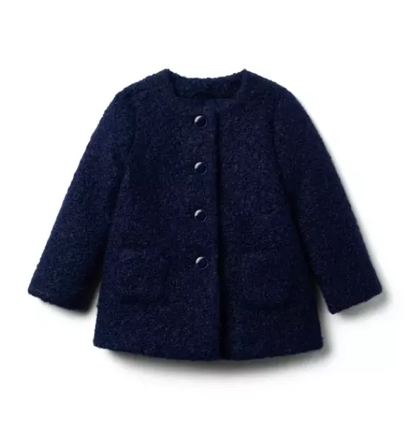 Janie and Jack Jackets & Coats-The Boucle Coat merchant marine