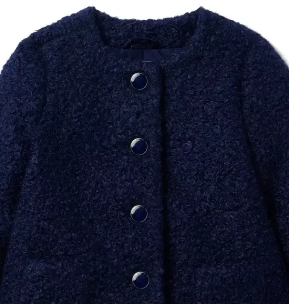 Janie and Jack Jackets & Coats-The Boucle Coat merchant marine